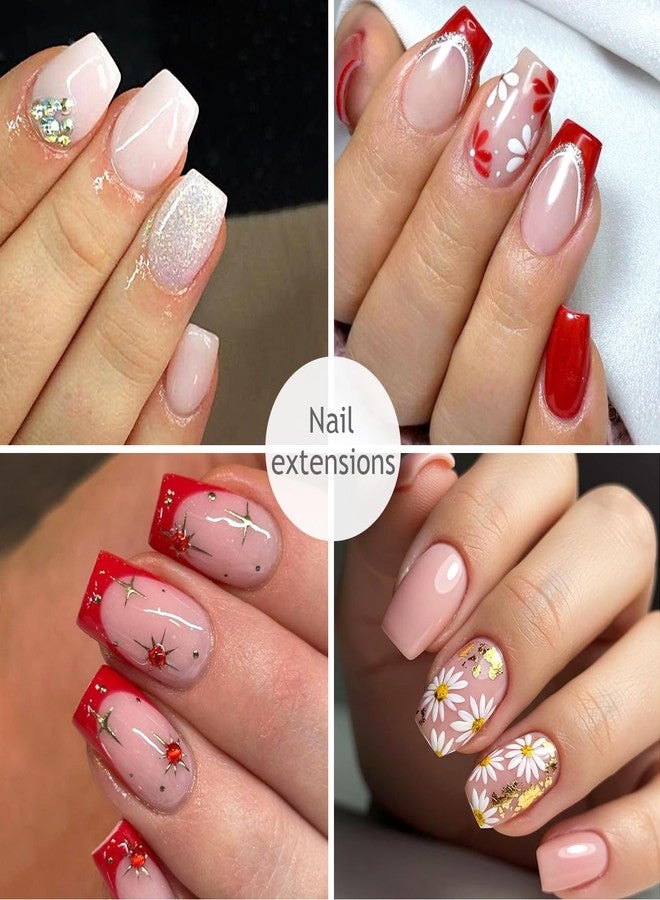 Furtherpretty Short Coffin Nail Tips, 240Pcs Full Cover Soft Gel Nail Tips, Half Matte Press On Nails Acrylic Fake Nails Clear Nail Extensions, 12 Sizes Uñas Postizas for DIY Home Manicure - Image 5